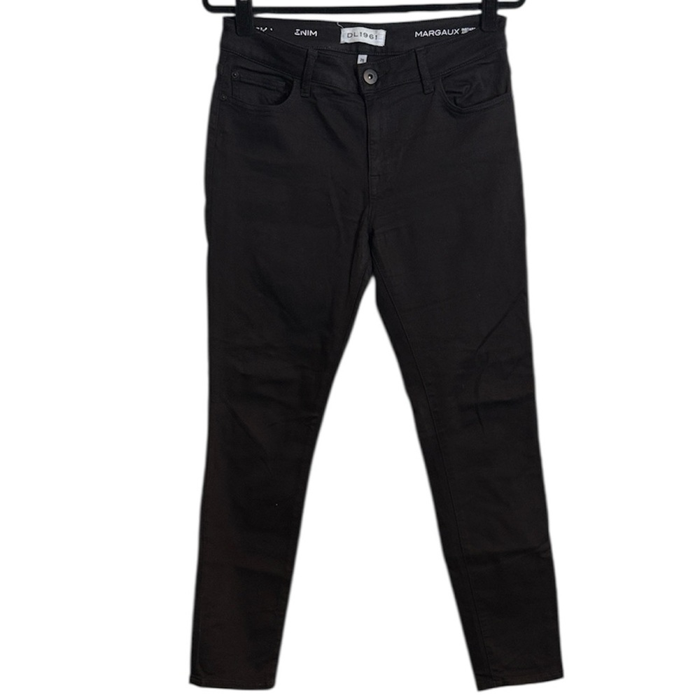 DL1961 Black Margaux Instasculpt Ankle Skinny Jeans